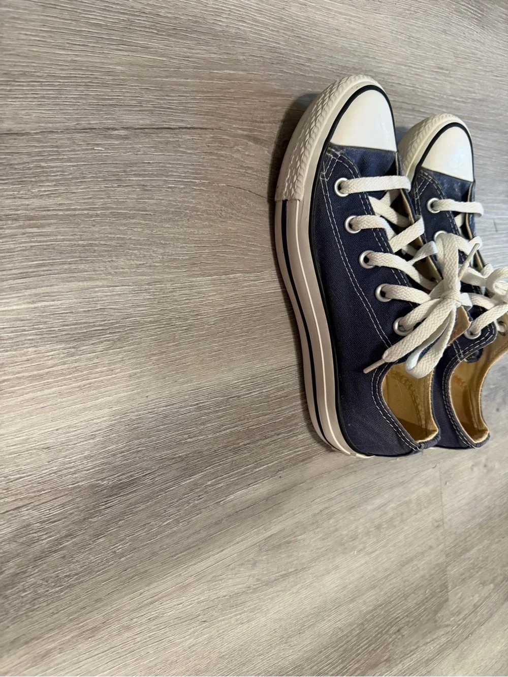 Converse Kids Navy and White Low-Top Canvas Sneakers